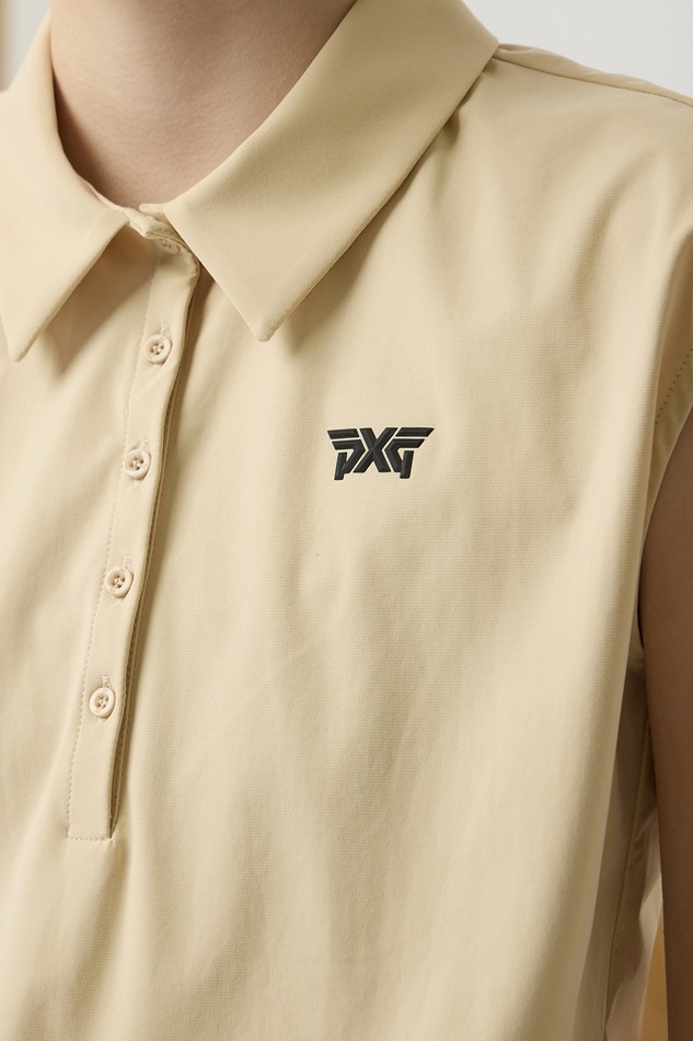 WOMEN COOL WOVEN MIX COLLARED SHORT SLEEVE