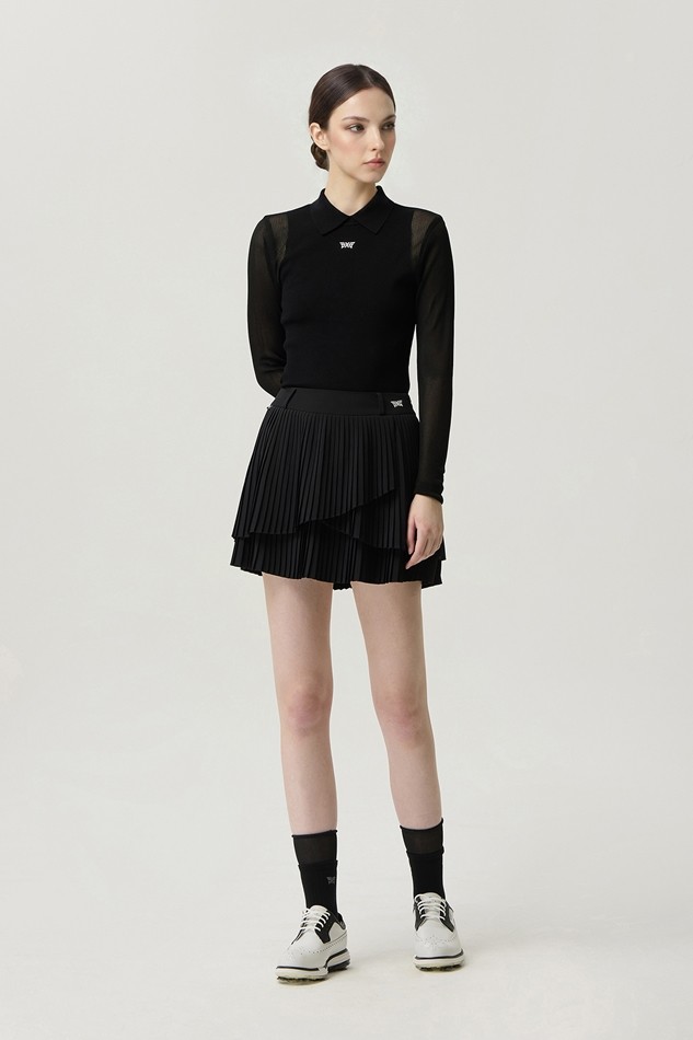 WOMEN COOL SLEEVE HIGH NECK SWEATER