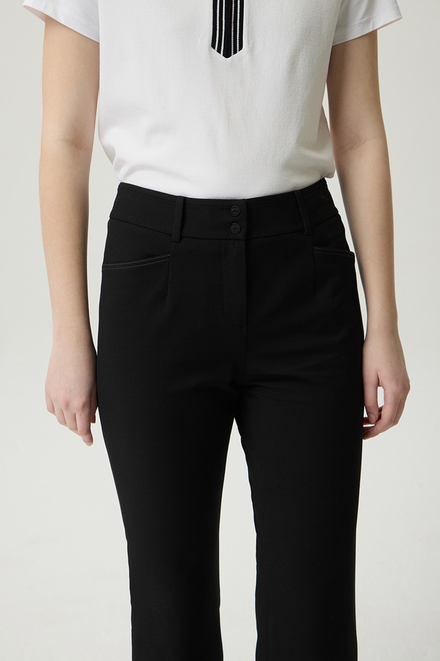 WOMEN TWILL REGULAR BOOTS CUT PANTS