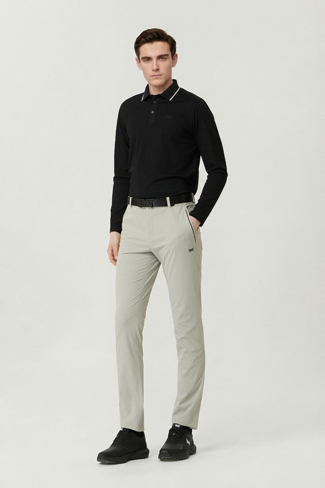 MEN KNITTED NECK COLLAR LONG SLEEVE