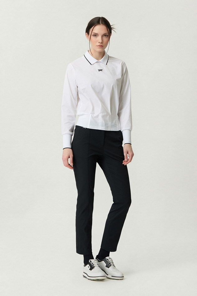 WOMEN HOURGLASS FIT COLLAR LONG SLEEVE