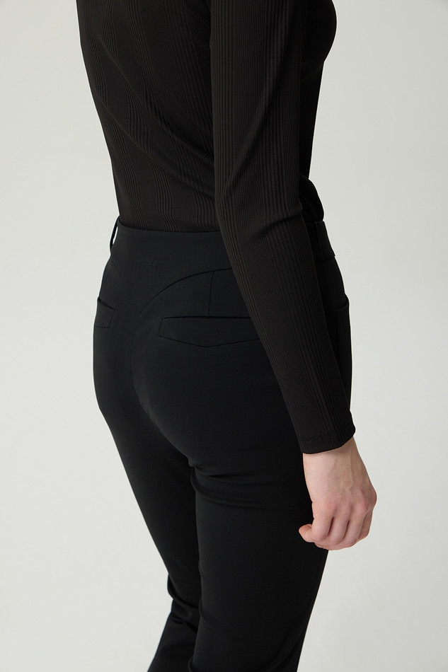 WOMEN LINE POINT SLIM BOOTS CUT PANTS