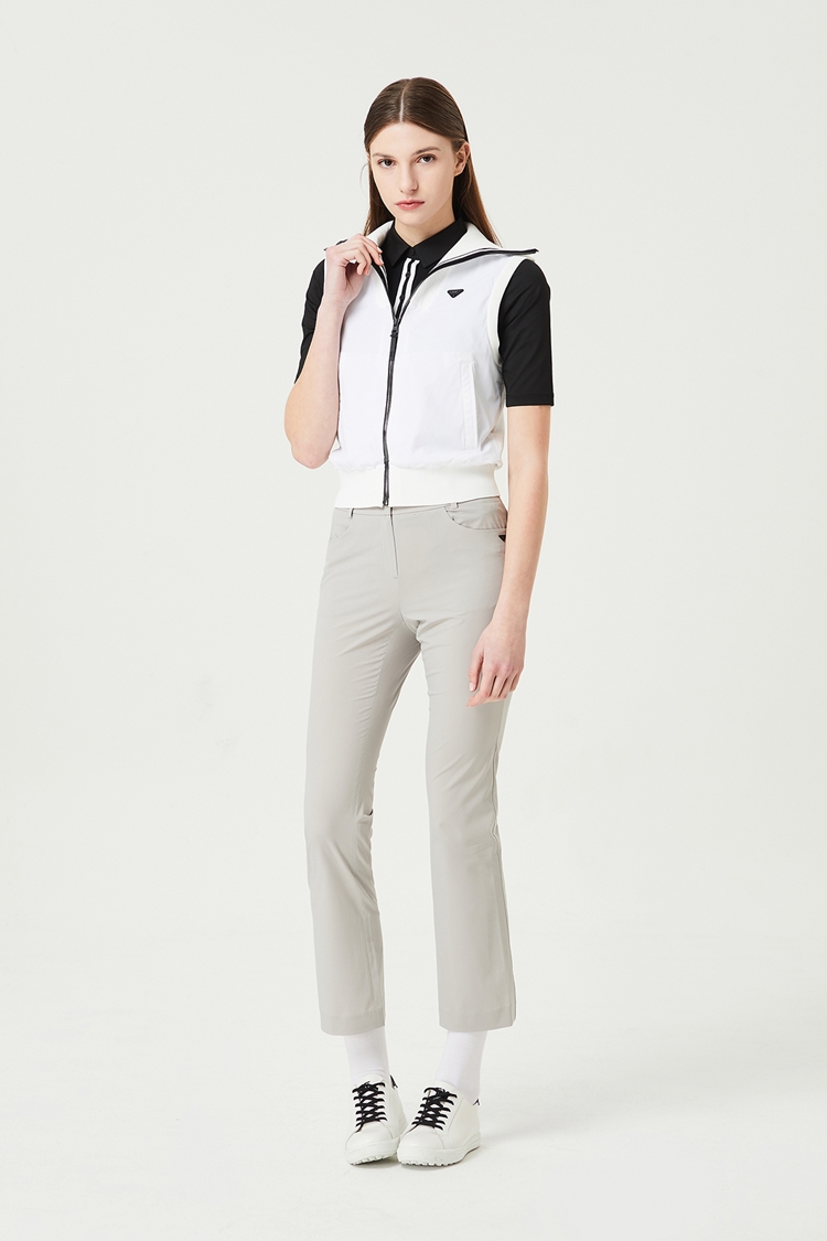 WOMEN SUMMER FULL ZIP-UP KNIT VEST