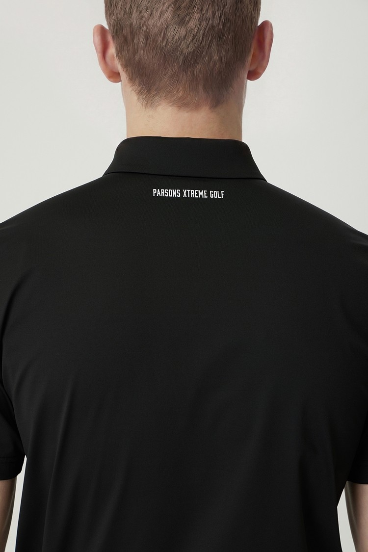MEN KNIT HYBRID COLLAR SHORT SLEEVE