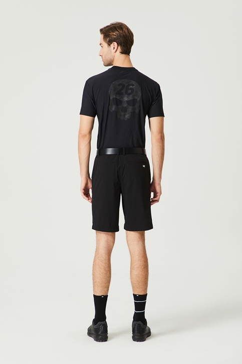 SUMMER SKULL MOTIVE ROUND NECK SHORT SLEEVE T-SHIRT