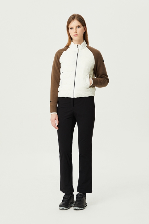 WOMEN WINTER HYBRID DOWN KNIT CARDIGAN