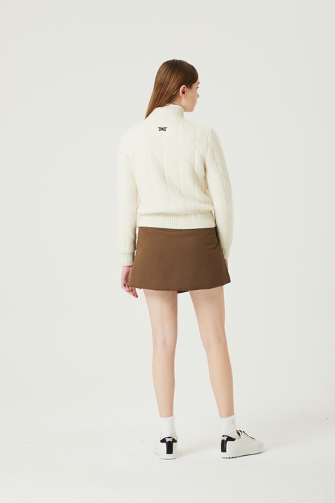 WOMEN WINTER FULL ZIP-UP KNIT CARDIGAN