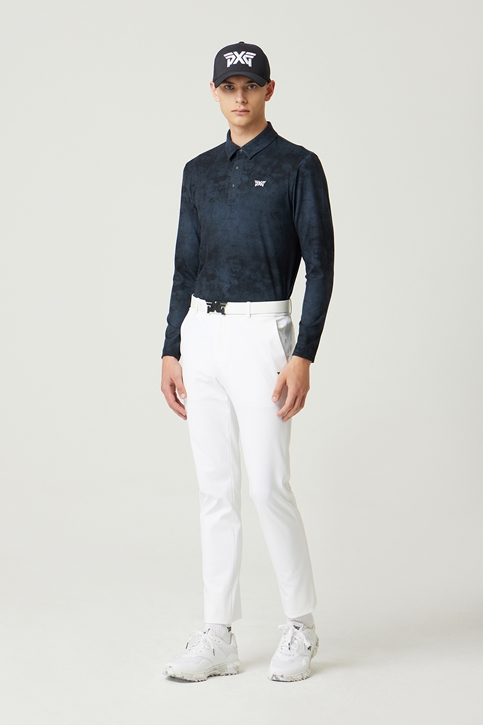 PATTERN COLLAR LONG-SLEEVE