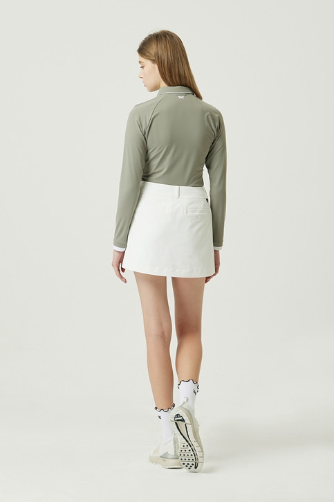 WOMEN ESSENTIAL COLLAR LONG-SLEEVE