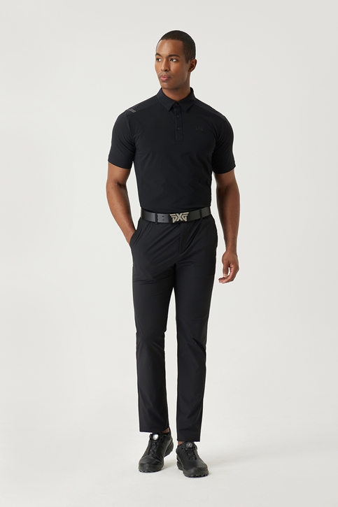 SUMMER WOVEN HYBRID COLLAR SHORT-SLEEVE