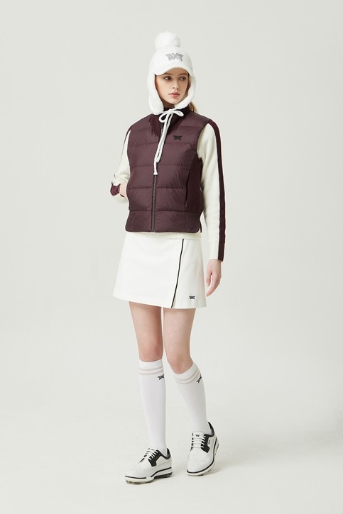 WOMEN WINTER KNIT HYBRID DOWN VEST