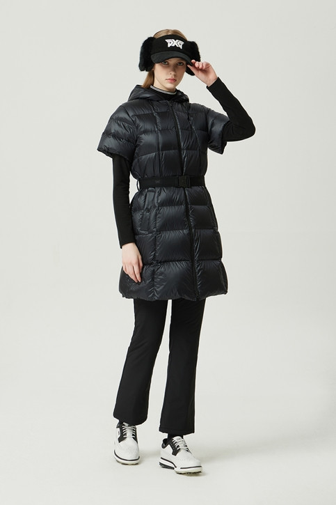 WOMEN WINTER SHORT SLEEVED LONG DOWN