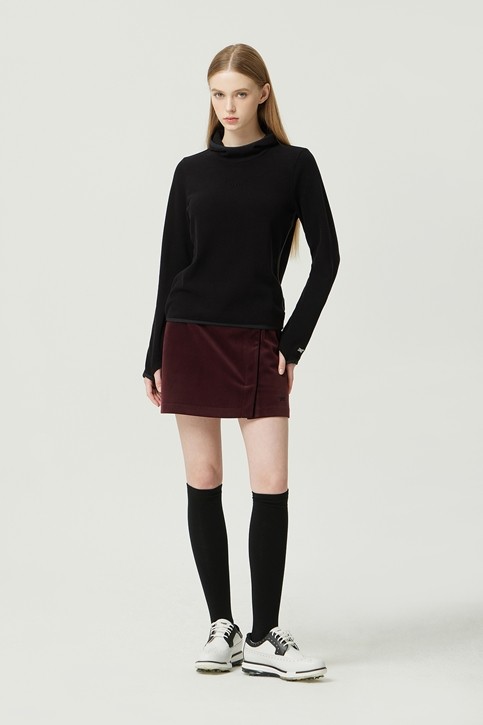 WOMEN WINTER MINI HOOD LONG-SLEEVE