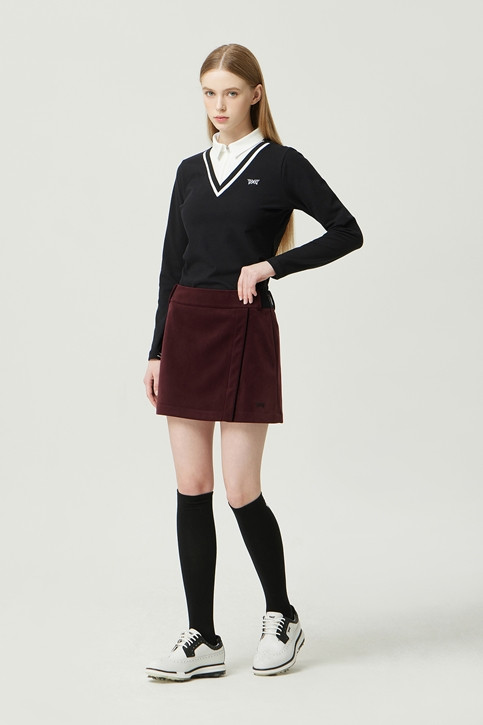 WOMEN WINTER LAYERED COLLAR LONG-SLEEVE