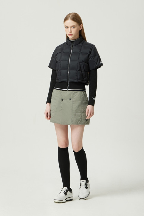 WOMEN WINTER PADDED LAYERED SKIRT
