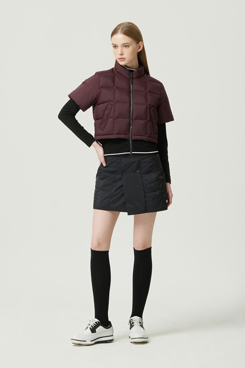 WOMEN WINTER PADDED LAYERED SKIRT