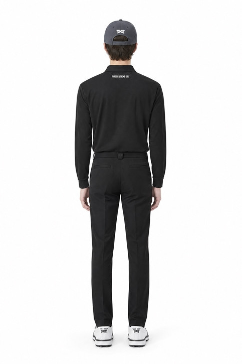 MEN ESSENTITAL BRUSHED COLLAR LONG SLEEVE PKFCM211121 BLACK 상품 이미지 4