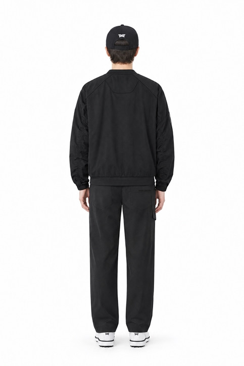 MEN GENO WOVEN HYBRID ROUND LONG SLEEVE PKFPM150821 BLACK 상품 이미지 4