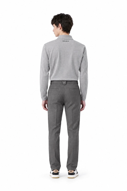 MEN WOOL STANDARD FIT PANTS PKFPM511012 M/GREY 상품 이미지 4
