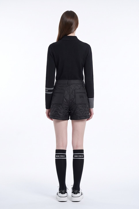 WOMEN SLEEVE DETAIL LONG SLEEVE PKFPW211021 BLACK 상품 이미지 4