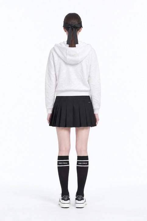 WOMEN DAMASCUS ZIP-UP CARDIGAN PKFPW430601 WHITE 상품 이미지 4
