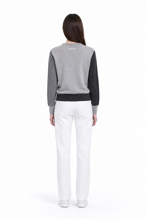 WOMEN SLIM FIT PANTS PKFPW510201 WHITE 상품 이미지 4