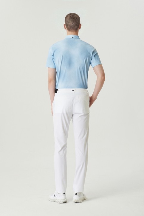 MEN GRADATION PATTERN COLLAR SHORT SLEEVE