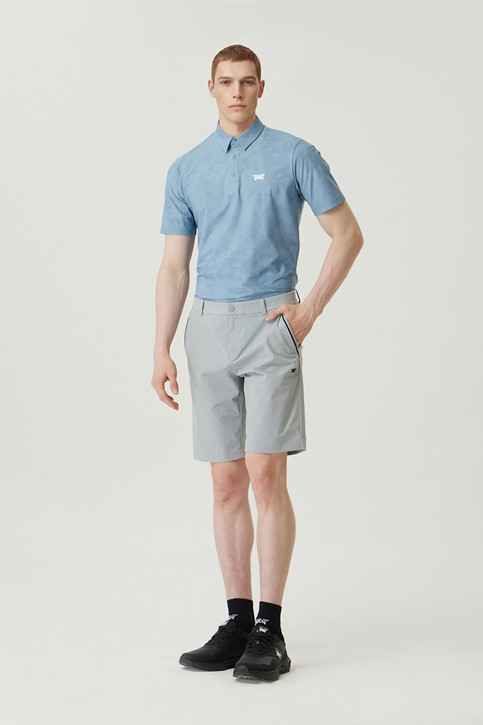 MEN PATTERN COLLAR SHORT SLEEVE