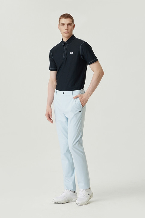 MEN STITCH POINT COLLAR SHORT SLEEVE