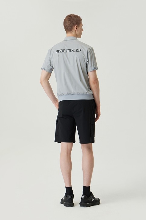 MEN WOVEN LOOSE FIT COLLAR SHORT SLEEVE