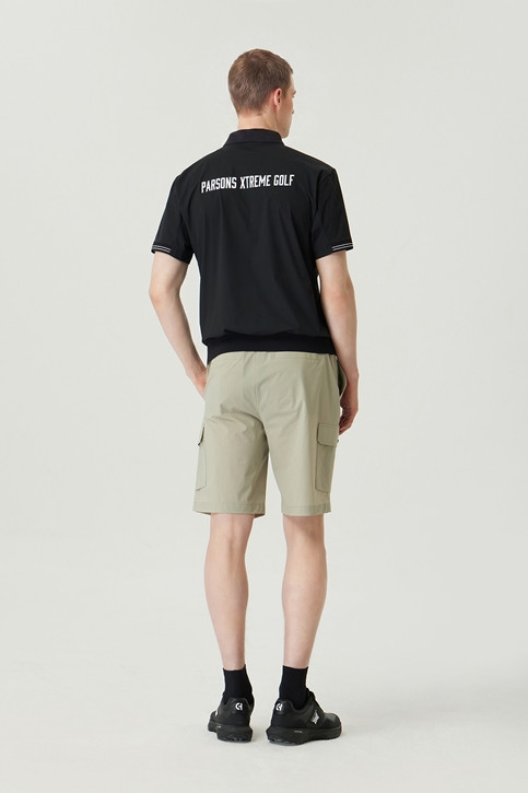 MEN WOVEN LOOSE FIT COLLAR SHORT SLEEVE