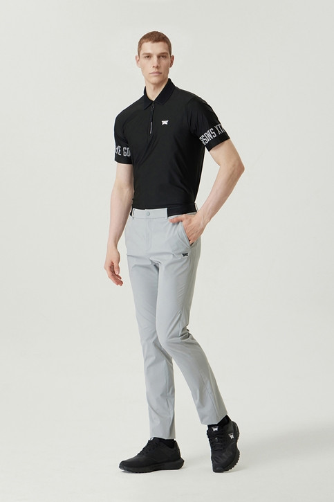 MEN PERFORATED SLIM FIT PANTS
