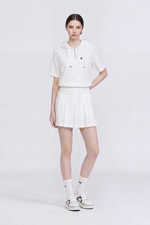 WOMEN TEXTURED PLEATED SKIRT SET-UP