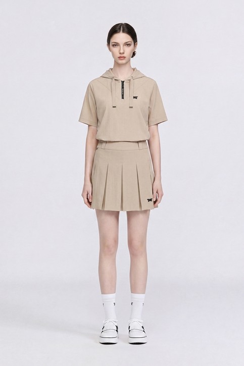 WOMEN TEXTURED PLEATED SKIRT SET-UP