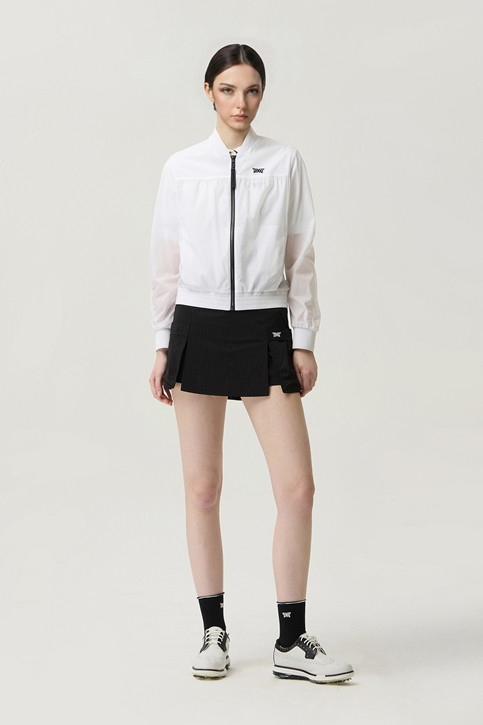 WOMEN SHIRRED MA-1 JACKET