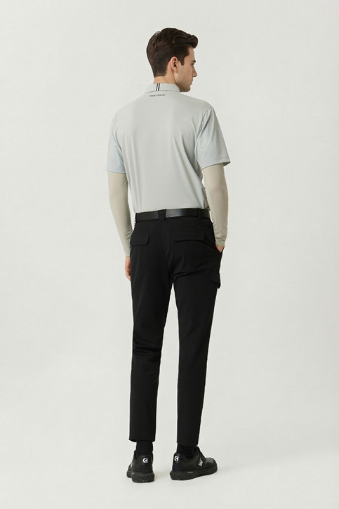 MEN COOL SLEEVE LAYERD COLLAR LONG SLEEVE