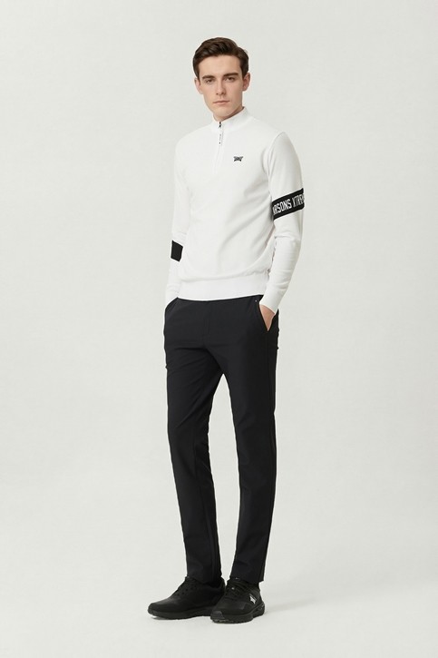 MEN HALF ZIP-UP SWEATER