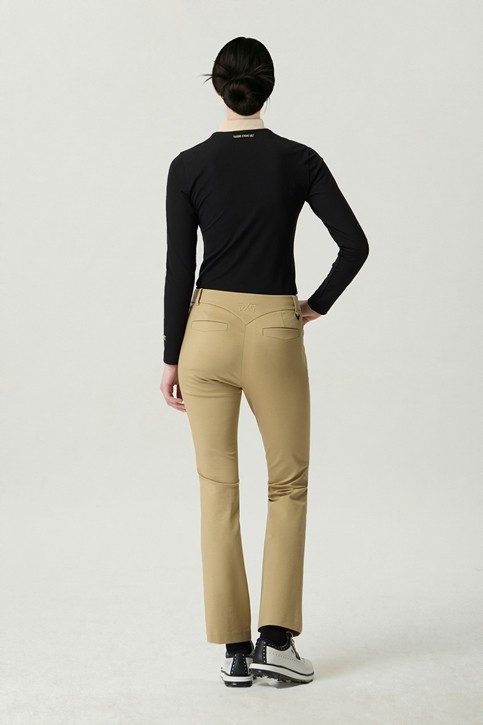 WOMEN LOGO POINT COLLARED LONG SLEEVE