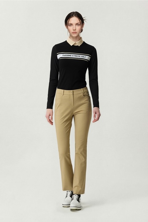 WOMEN LINE POINT SLIM BOOTS CUT PANTS