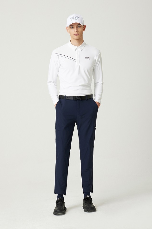 LINE POINT COLLAR LONG-SLEEVE