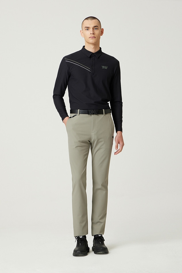 LINE POINT COLLAR LONG-SLEEVE