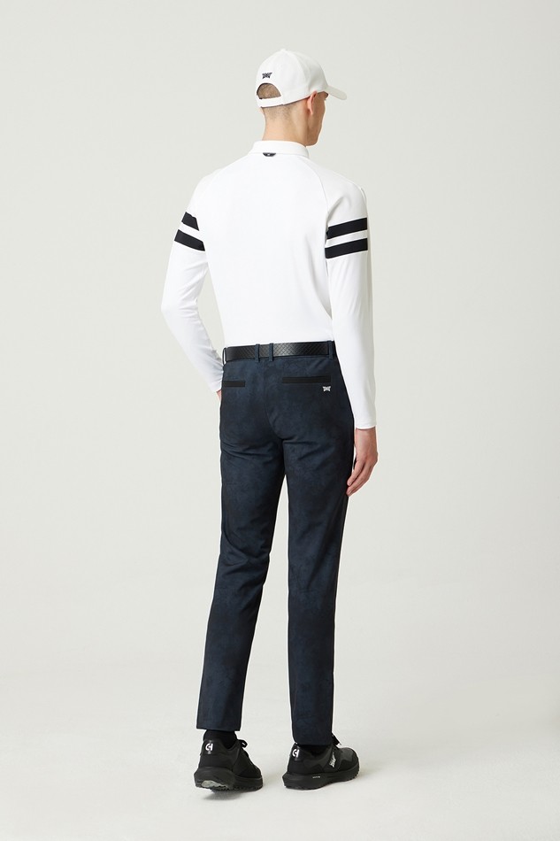 KNITTED POINT COLLAR LONG-SLEEVE