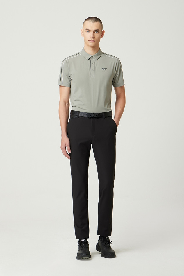 LINE POINT COLLAR SHORT-SLEEVE
