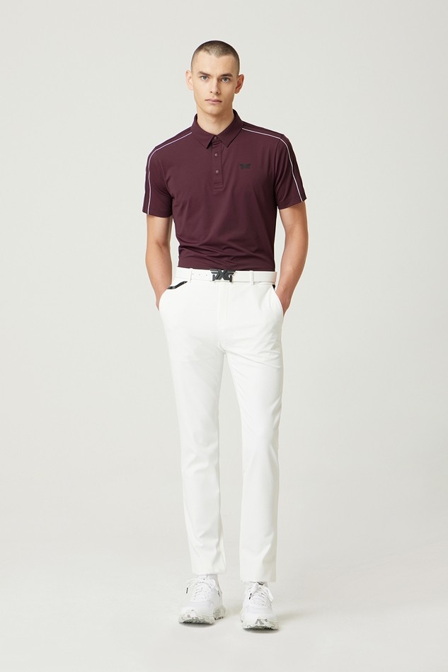 LINE POINT COLLAR SHORT-SLEEVE