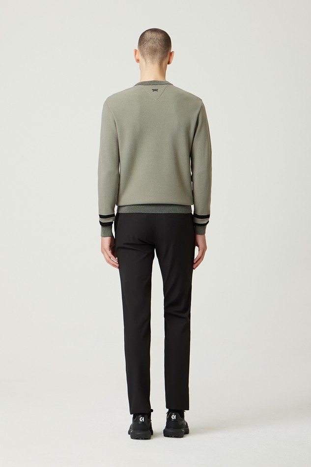 NEW TEXTURED ROUND NECK SWEATER