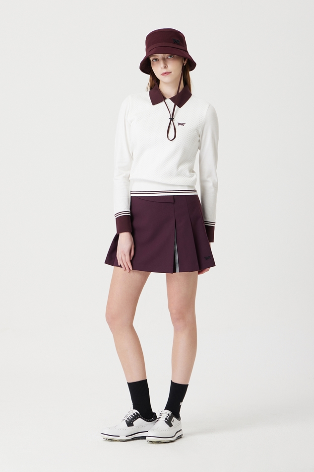WOMEN COLLARED POINT SWEATER
