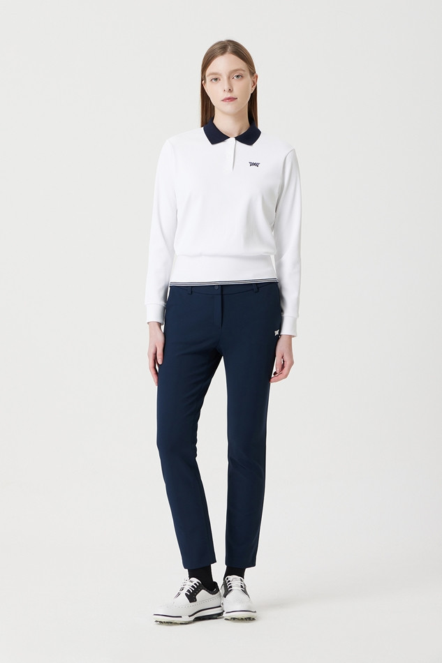 WOMEN ONE POINT STRAIGHT PANTS