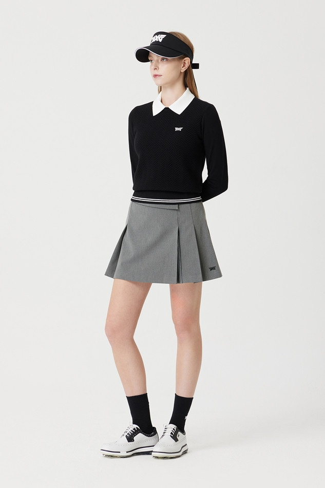 WOMEN HALF PLEATED SKIRT