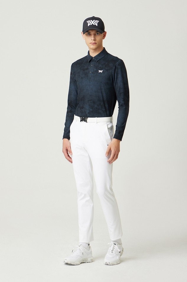 PATTERN COLLAR LONG-SLEEVE