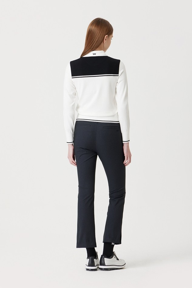WOMEN COLOR BLOCK SWEATER